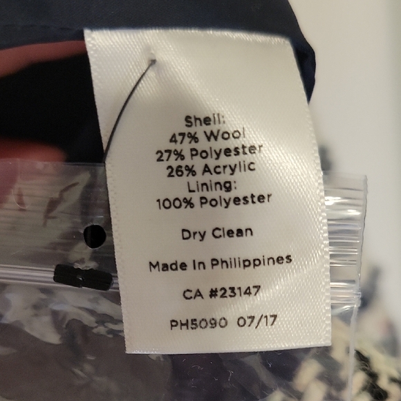 Talbots Women's Black and White Checkered Jacket - Picture 8 of 14